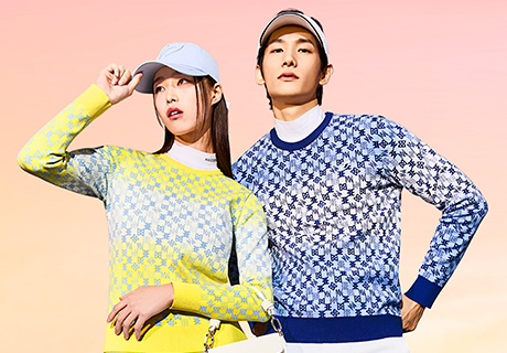 마스터바니에디션, 감각적인 패턴 그라데이션 봄 커플룩 제안