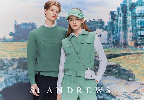 세인트앤드류스, 싱그러운 감성의 커플 라운딩룩 제안