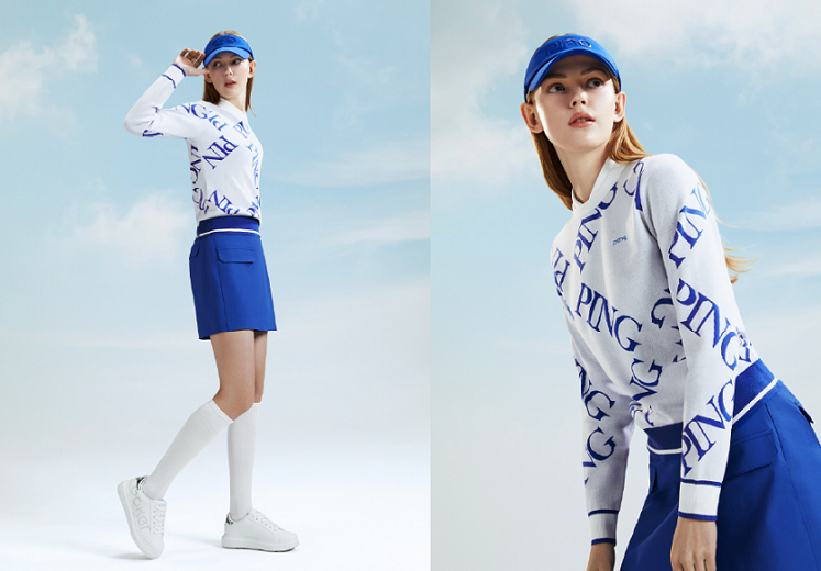 핑 어패럴, 스타일리시한 ‘로열 블루’ 봄 필드룩 제안