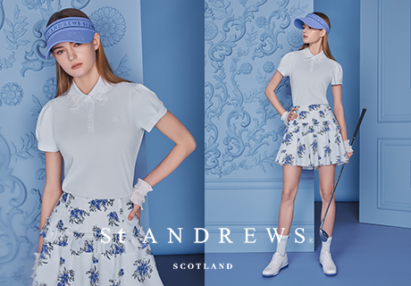 세인트앤드류스, 여름 필드를 수놓는 블루 플라워 스타일링 제안